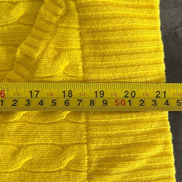 Ralph Lauren Medium Yellow Women's Knit Sweater Gold Zippers - Picture 4 of 6